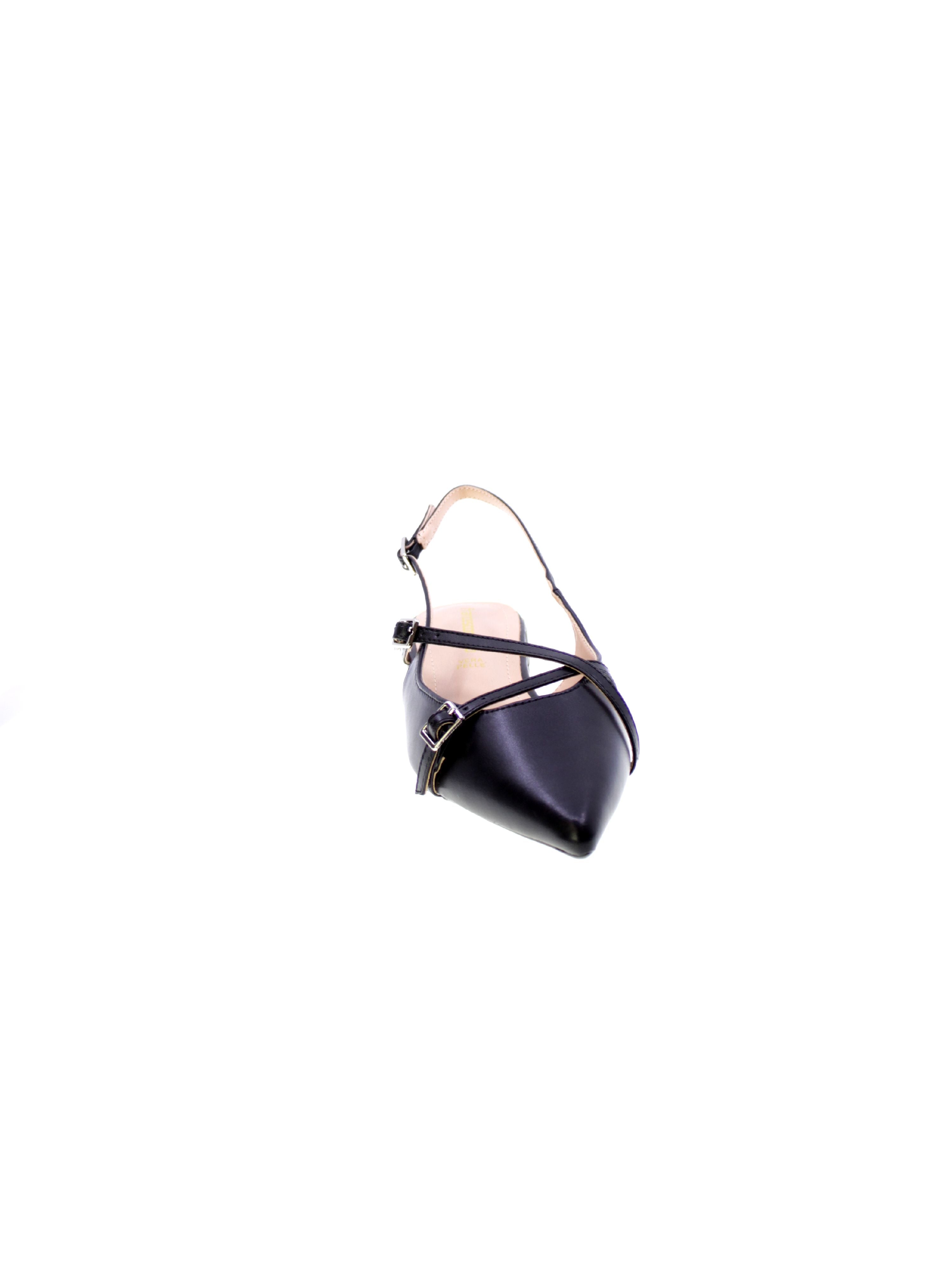Francesco milano Decollete Basso Tallone Aperto Donna Nero C04-18a-ne