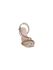 Francesco milano Sandalo Strass Donna Platino G19-02t-pl