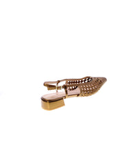 Francesco milano Decollete Basso Tallone Aperto Donna Bronzo E08-04p-br