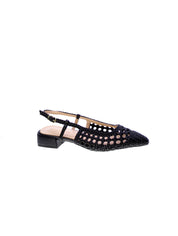Francesco milano Decollete Basso Tallone Aperto Donna Nero E08-04p-ne