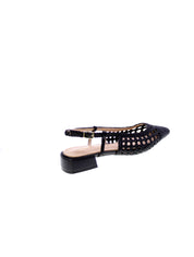Francesco milano Decollete Basso Tallone Aperto Donna Nero E08-04p-ne
